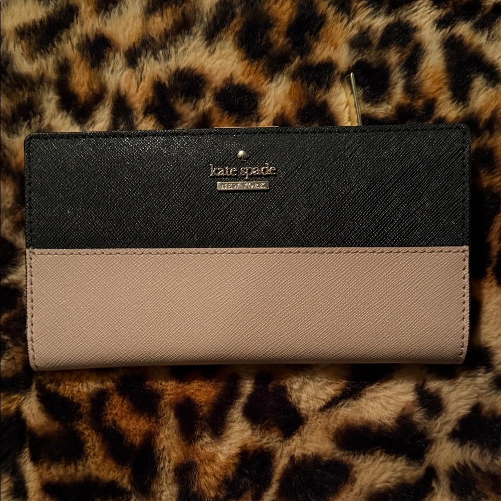 Kate Spade Black and Light Pink Wallet